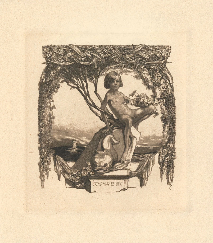 Ex libris H R Rosen